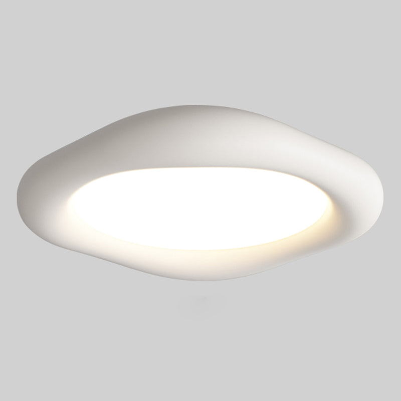 Resin LED Flush Mount Nordic Style Ceiling Light Fixture for Bedroom