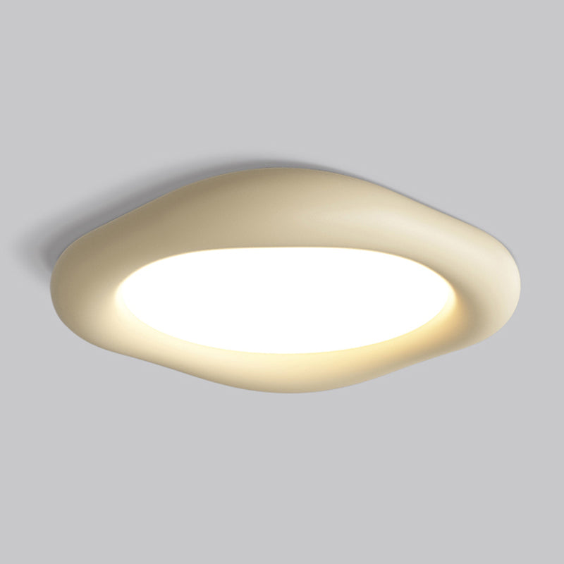 Resin LED Flush Mount Nordic Style Ceiling Light Fixture for Bedroom