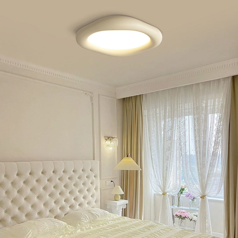 Resin LED Flush Mount Nordic Style Ceiling Light Fixture for Bedroom