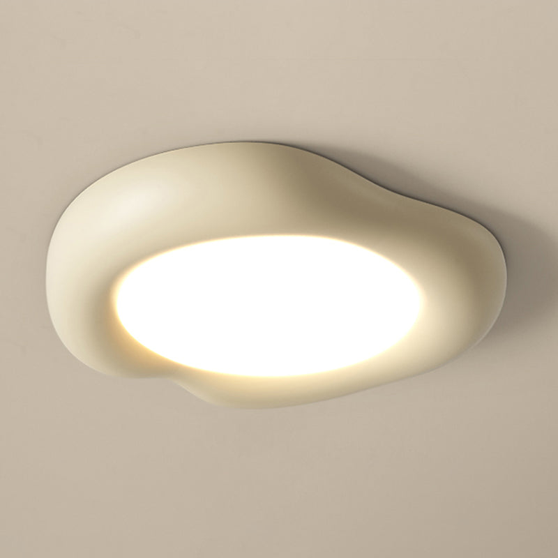 Nordic Style Ceiling Light Fixture Resin LED Flush Mount for Bedroom