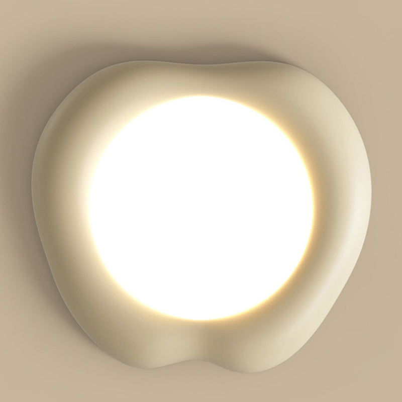 Nordic Style Ceiling Light Fixture Resin LED Flush Mount for Bedroom