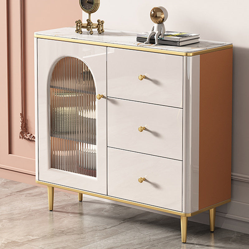 Contemporary Display Stand Wood Buffet Cabinet with Doors for Dining Room