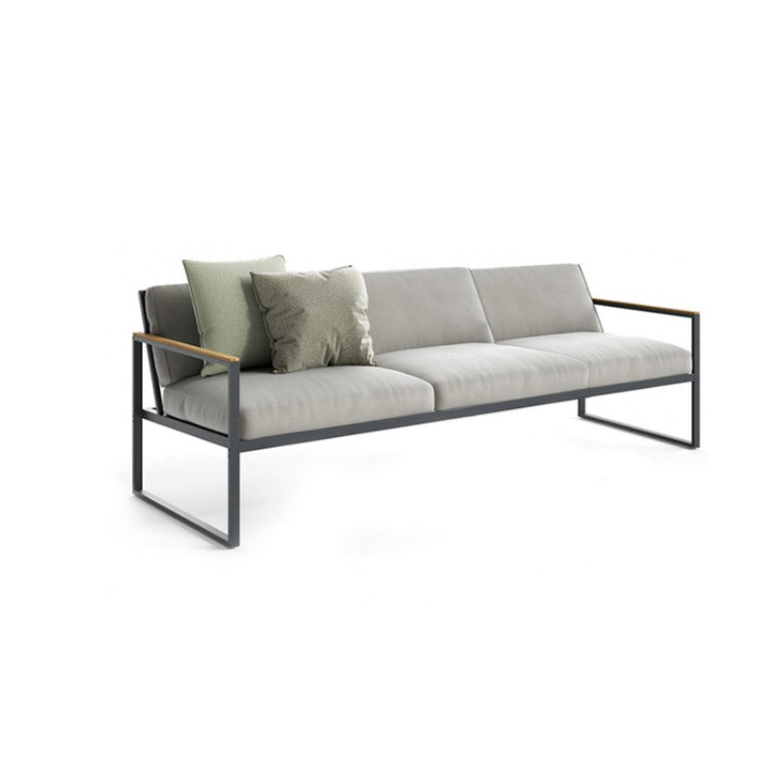 Modern & Contemporary Outdoor Patio Sofa with Cushions UV Resistant Patio Sofa