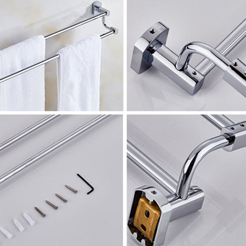 Modern Bath Hardware Set Stainless Steel Paper Holder Towel Bar Bathroom Accessory Kit