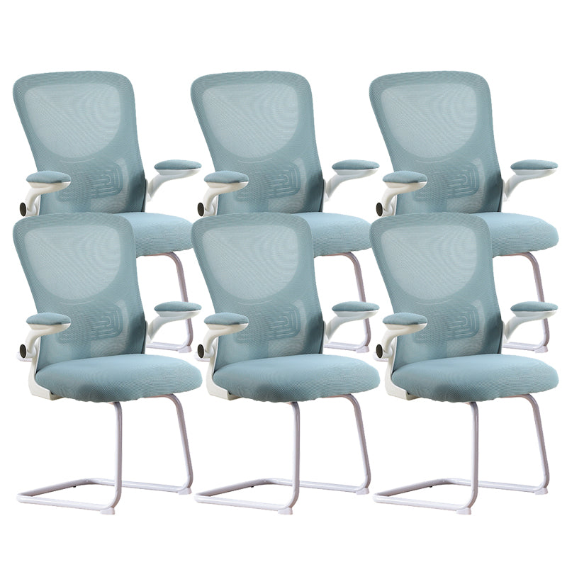 Modern Arms Included Chair High-Back Mesh Desk Chair in Black/ Green/ Gray/ Blue /Pink