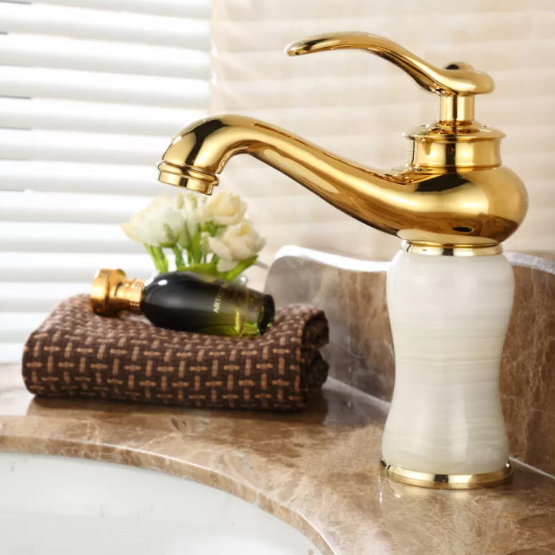 Luxury Vessel Faucet Lever Handle Low Arc Vessel Sink Bathroom Faucet