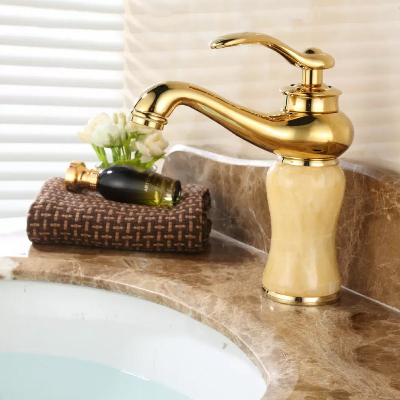 Luxury Vessel Faucet Lever Handle Low Arc Vessel Sink Bathroom Faucet