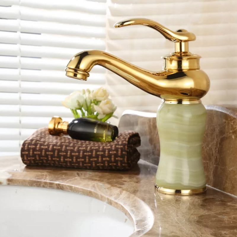 Luxury Vessel Faucet Lever Handle Low Arc Vessel Sink Bathroom Faucet