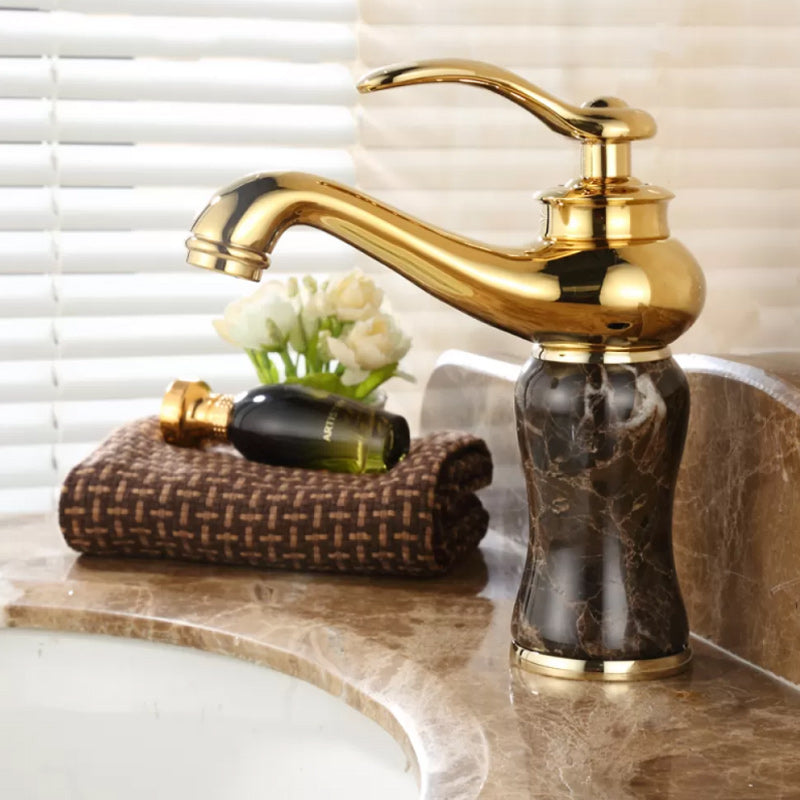 Luxury Vessel Faucet Lever Handle Low Arc Vessel Sink Bathroom Faucet