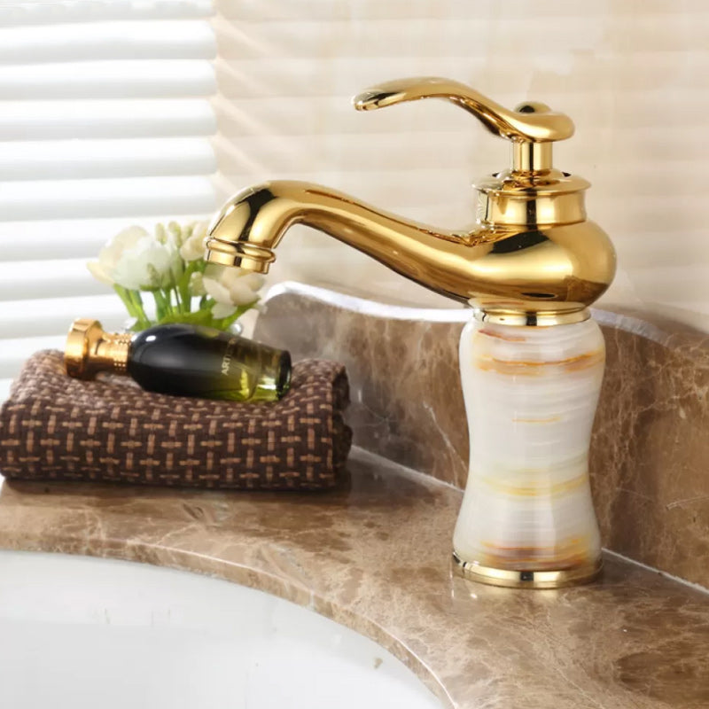 Luxury Vessel Faucet Lever Handle Low Arc Vessel Sink Bathroom Faucet