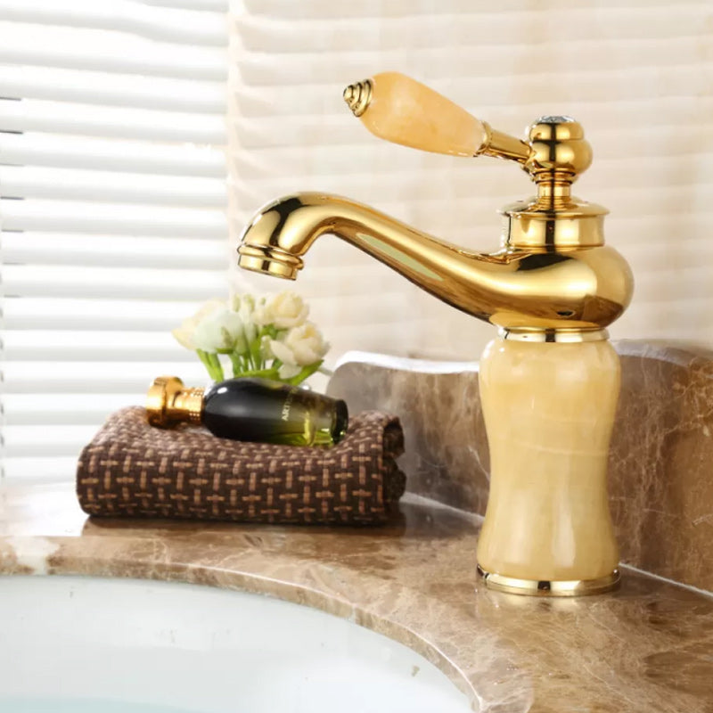 Luxury Vessel Faucet Lever Handle Low Arc Vessel Sink Bathroom Faucet