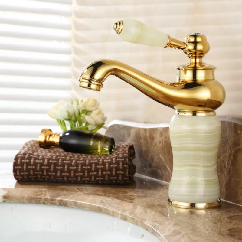 Luxury Vessel Faucet Lever Handle Low Arc Vessel Sink Bathroom Faucet