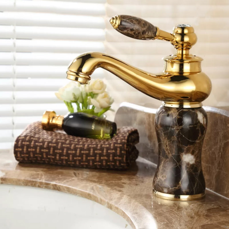 Luxury Vessel Faucet Lever Handle Low Arc Vessel Sink Bathroom Faucet