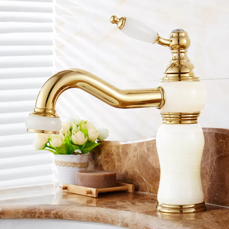 Luxury Vessel Faucet Lever Handle Low Arc Vessel Sink Bathroom Faucet