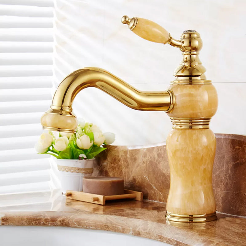 Luxury Vessel Faucet Lever Handle Low Arc Vessel Sink Bathroom Faucet