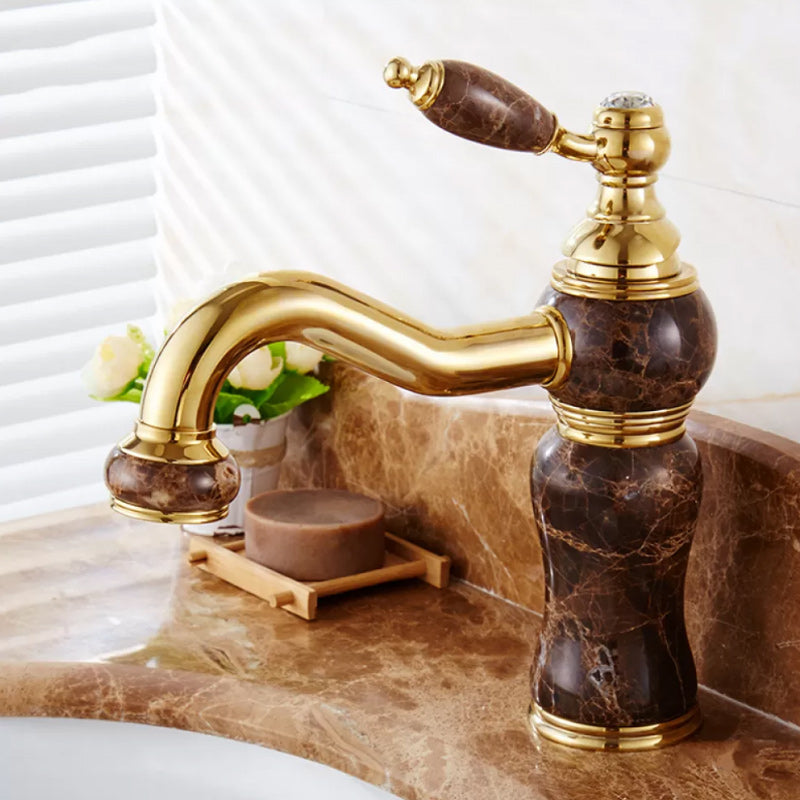 Luxury Vessel Faucet Lever Handle Low Arc Vessel Sink Bathroom Faucet