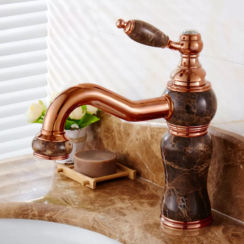 Luxury Vessel Faucet Lever Handle Low Arc Vessel Sink Bathroom Faucet