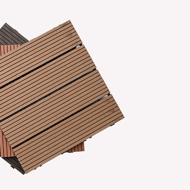 Deck Plank Interlocking Wood Flooring Tiles Garden Outdoor Flooring