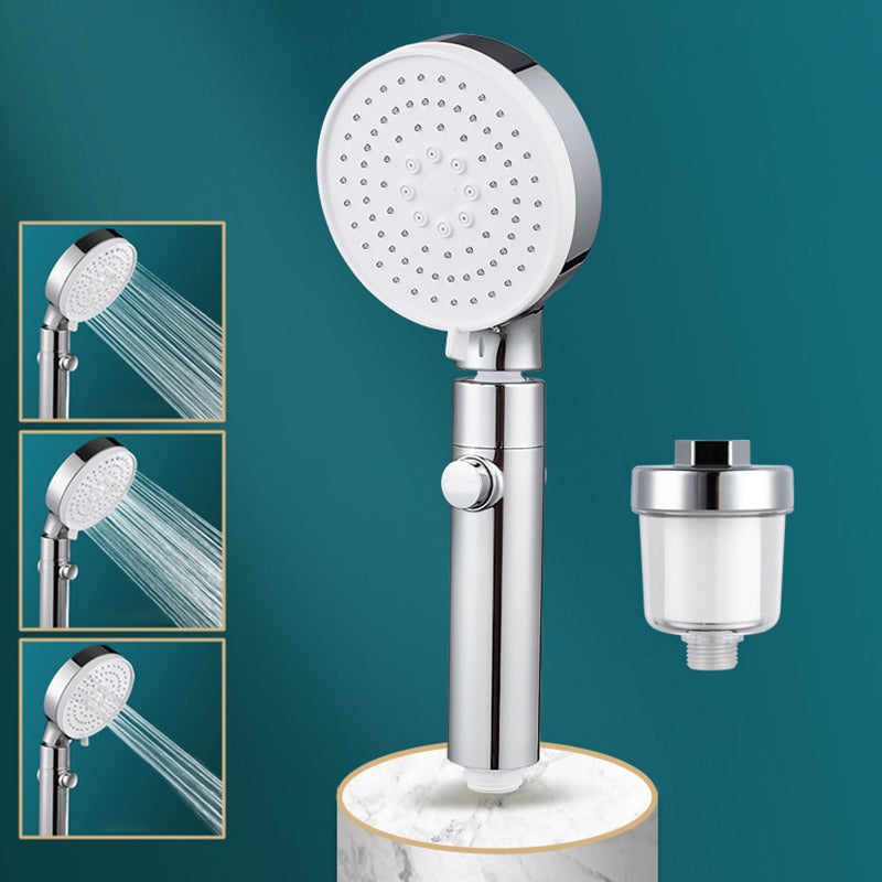 3 Sprays Shower Head Adjustable Spray Pattern Swivel Handheld Shower Head