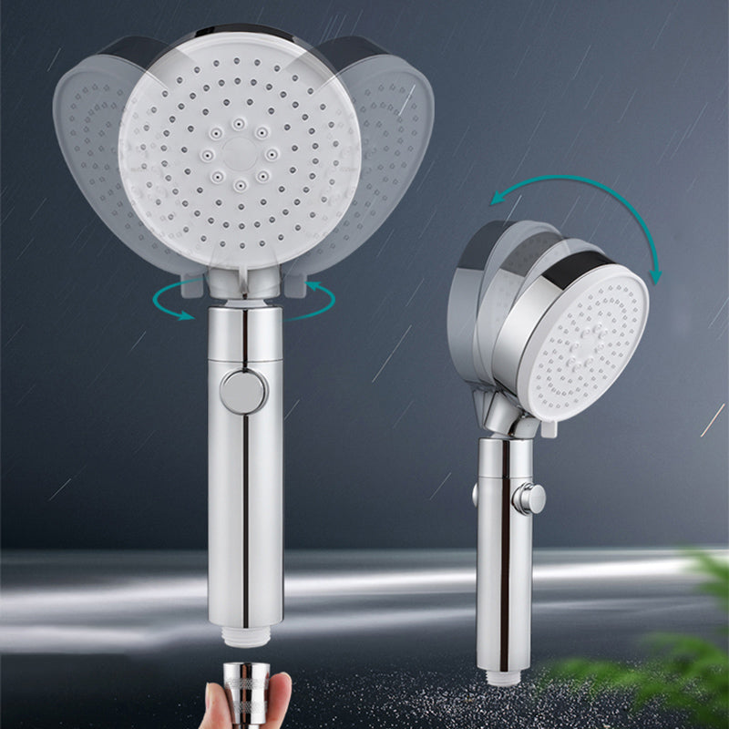 3 Sprays Shower Head Adjustable Spray Pattern Swivel Handheld Shower Head