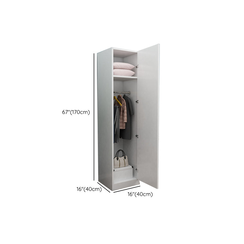 Manufactured Wood Kids Closet Modern 16"L X 16"W X 67"H Wardrobe Closet