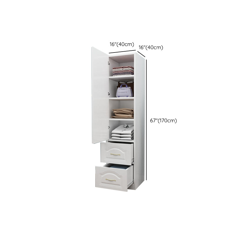 Manufactured Wood Kids Closet Modern 16"L X 16"W X 67"H Wardrobe Closet