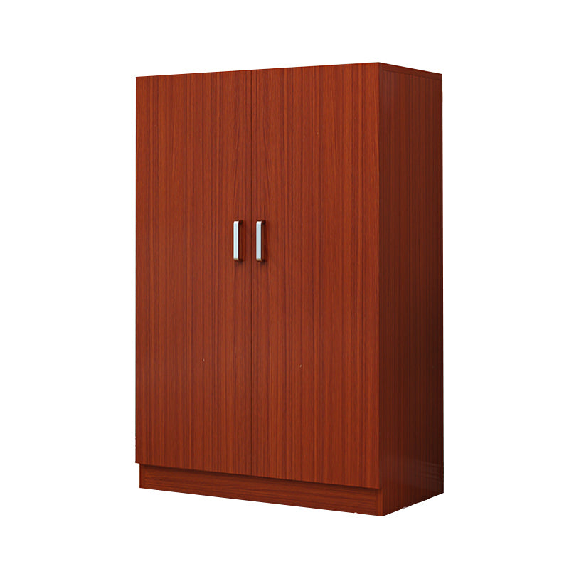 Manufactured Wood Kid's Wardrobe Modern Style Shelved Wardrobe Armoire