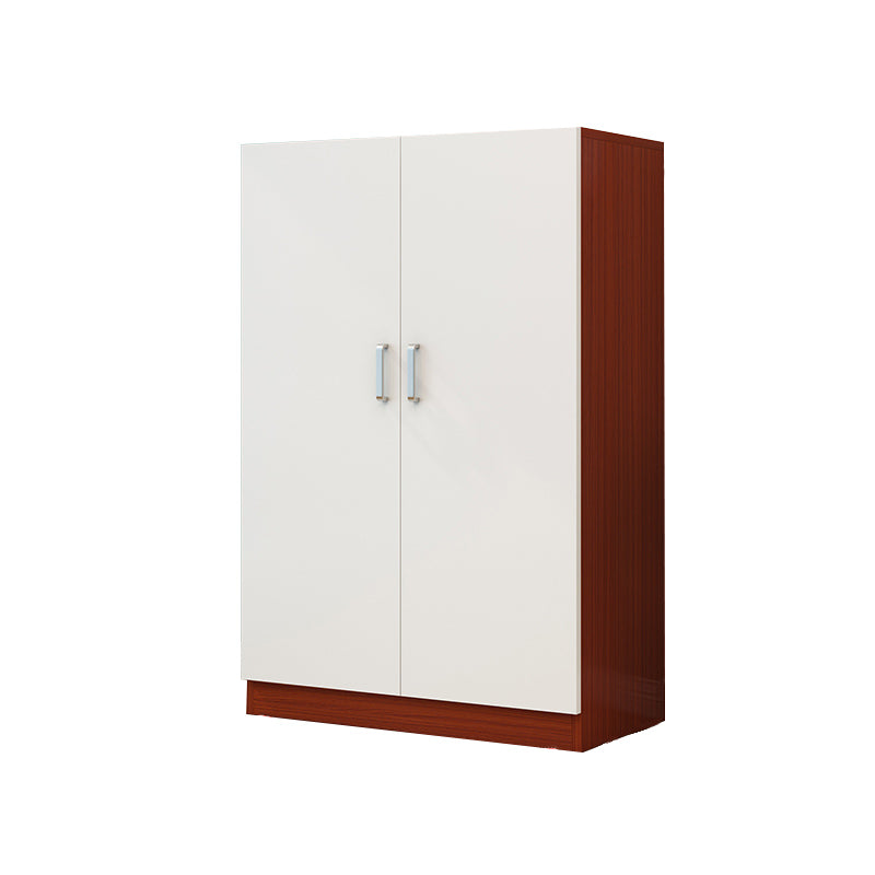 Manufactured Wood Kid's Wardrobe Modern Style Shelved Wardrobe Armoire