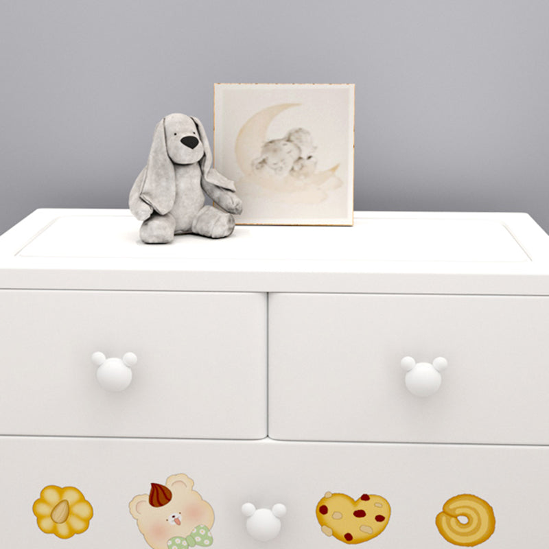 Modern Vertical Kids Dresser Set Plastic Nursery Dresser with Drawers for Home