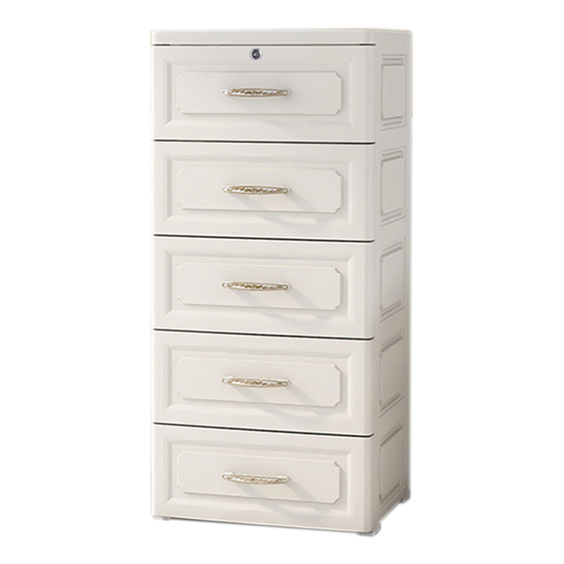 Chest Kids Nightstand Plastic Modern Nursery Dresser with 5/6 Drawers