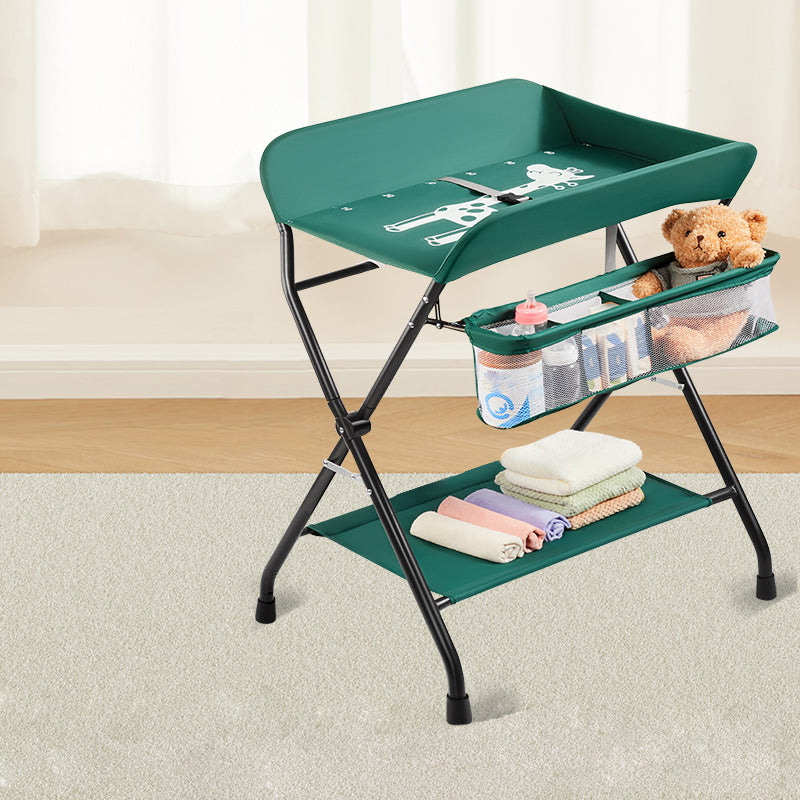 Metal Folding Changing Table Modern Baby Changing Table with Shelf