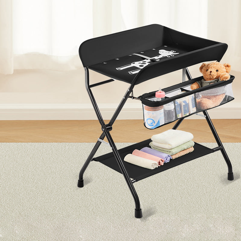 Metal Folding Changing Table Modern Baby Changing Table with Shelf