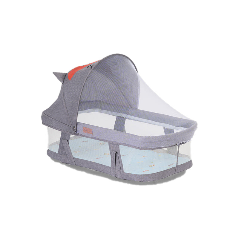 Contemporary Portable Crib Cradle Metal Bedside Bassinet With Canopy