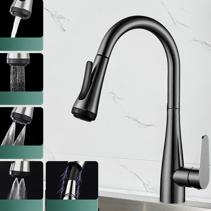 Modern Spring Spout Water Filler One Handle High Arch Kitchen Faucet