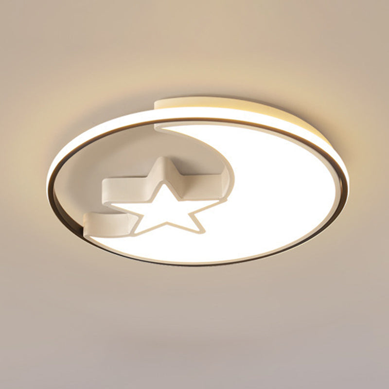 Kids Star Flush Mount Light Metal Ceiling Light Fixture for Bedroom