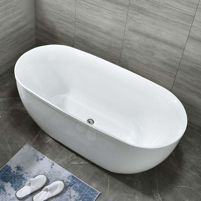 Antique Finish Oval Stand Alone Bathtub Soaking Modern Bath Tub(Board not Included)