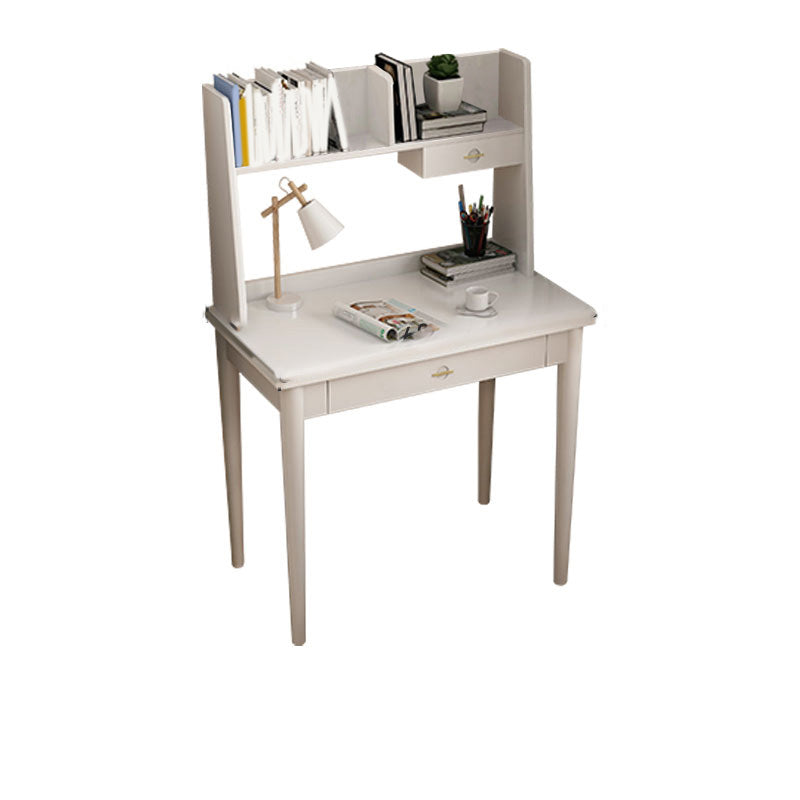 Scandinavian Home Drawing Desk Solid Wood Writing Desk with Storage Drawer