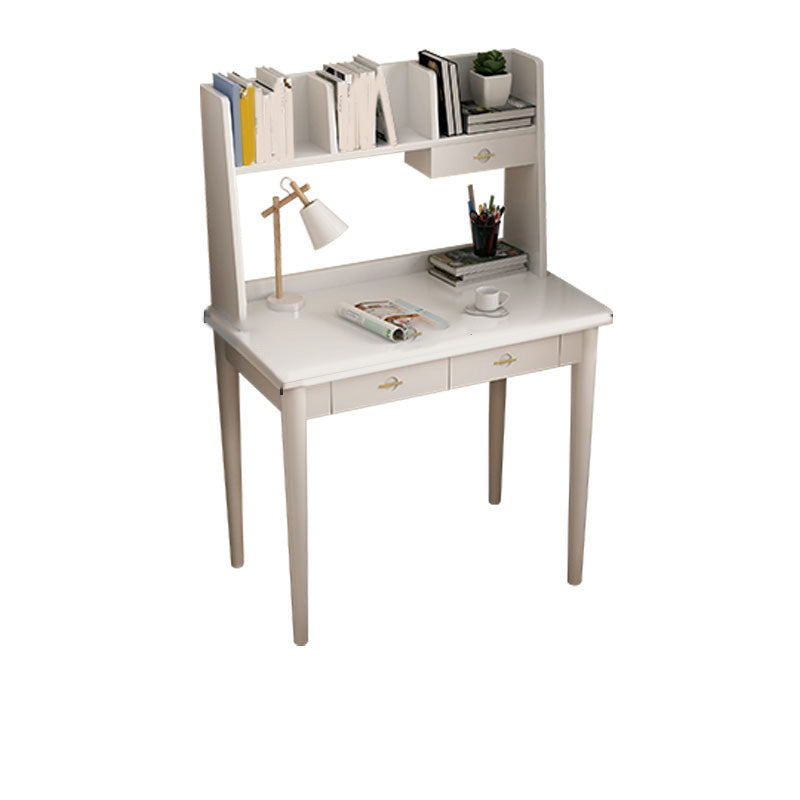 Scandinavian Home Drawing Desk Solid Wood Writing Desk with Storage Drawer