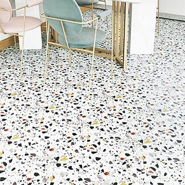 Vinyl Flooring Floral Print Square PVC Indoor Vinyl Flooring