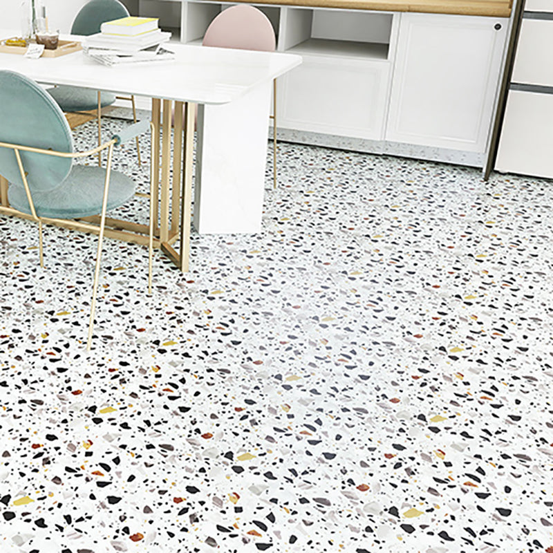 Vinyl Flooring Floral Print Square PVC Indoor Vinyl Flooring