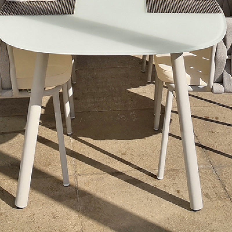 Modern Geometric Courtyard Table Stone Waterproof Outdoor Table