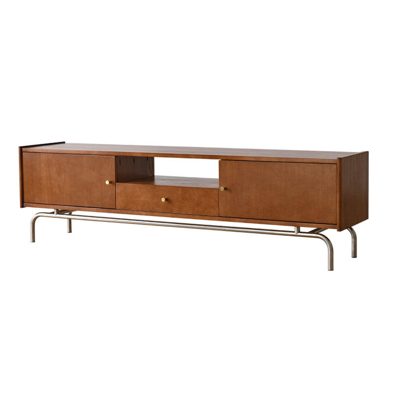 Modern TV Console Solid Wood Media Console TV Stand with Drawer