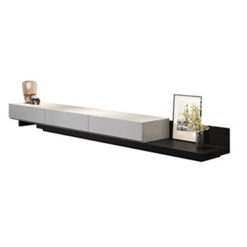 Wooden Media Console TV Stand Modern Media Console with 3 Drawers