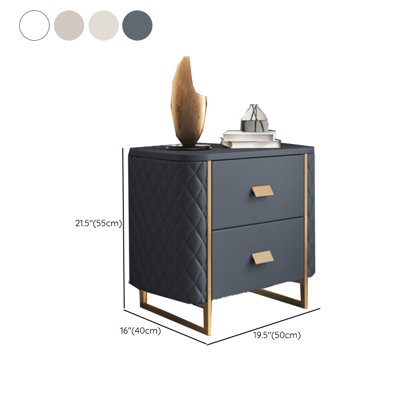 Drawers Included Bedside Cabinet Modern Bed Nightstand for Bedroom