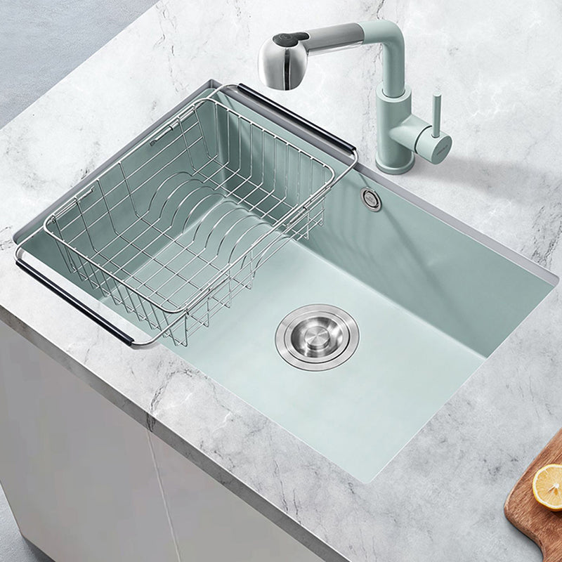 Quartz Kitchen Sink Rectangular Shape Kitchen Sink with Single Bowl