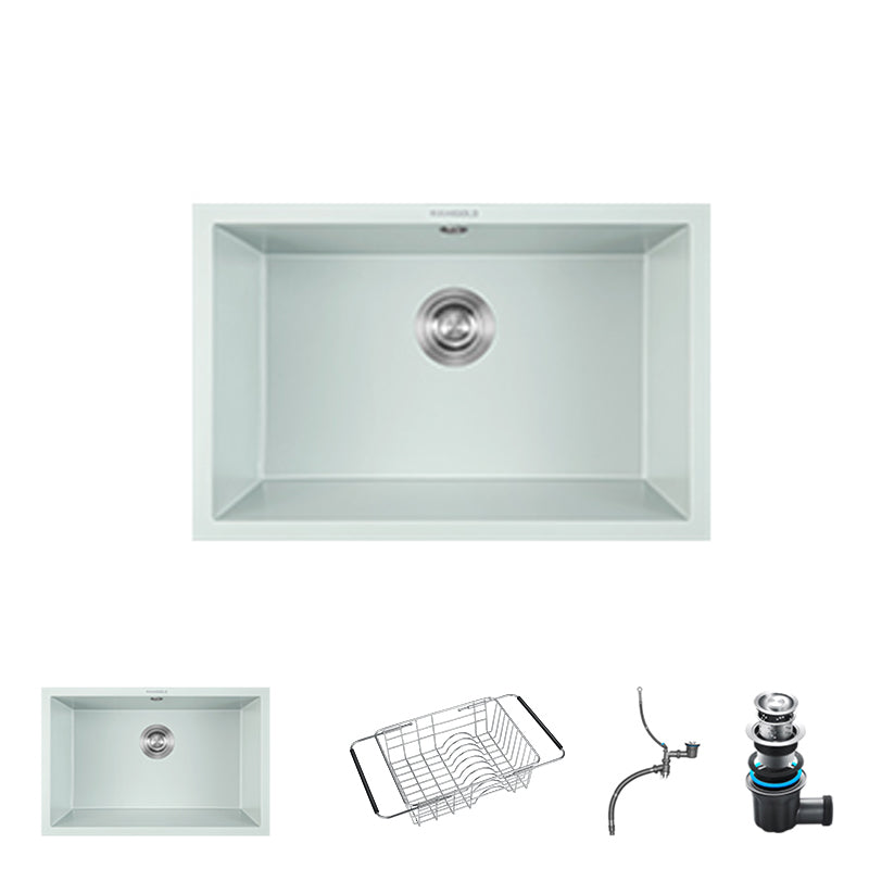 Quartz Kitchen Sink Rectangular Shape Kitchen Sink with Single Bowl