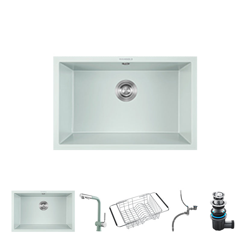 Quartz Kitchen Sink Rectangular Shape Kitchen Sink with Single Bowl