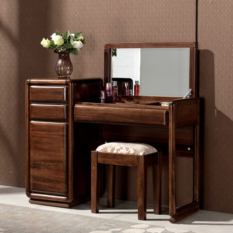 Traditions With 3 Drawers Bedroom Mirror Solid Wood Vanity Dressing Table