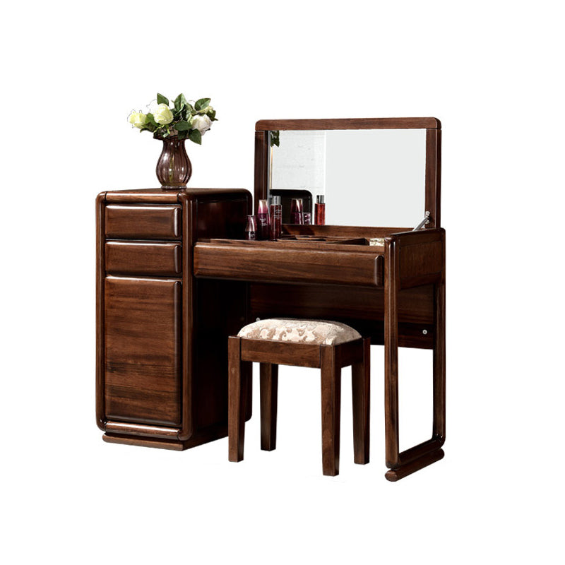 Traditions With 3 Drawers Bedroom Mirror Solid Wood Vanity Dressing Table