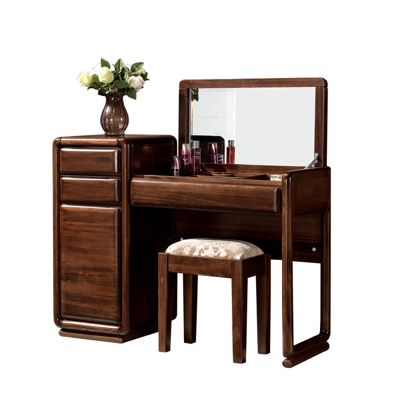 Traditions With 3 Drawers Bedroom Mirror Solid Wood Vanity Dressing Table